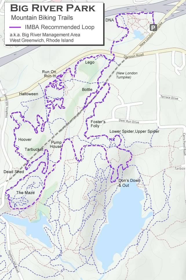 Big River Trail Map (IMBA recommended)