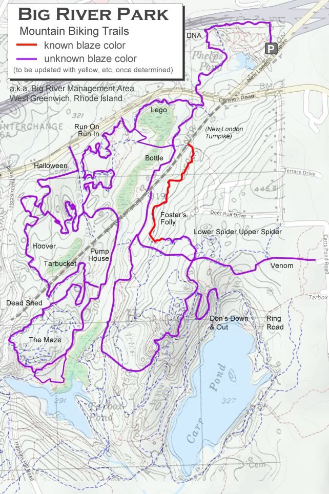 Big River Park Trail Map (Topo)