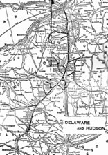 Delaware & Hudson RR Map -Thumbnail