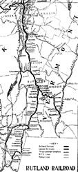 Rutland Railroad RR Map - Thumbnail