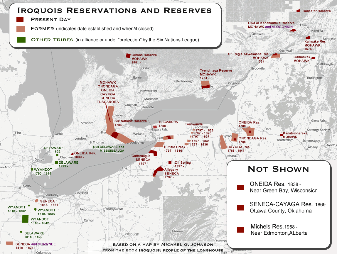 Iroquois Reservations an Reserves