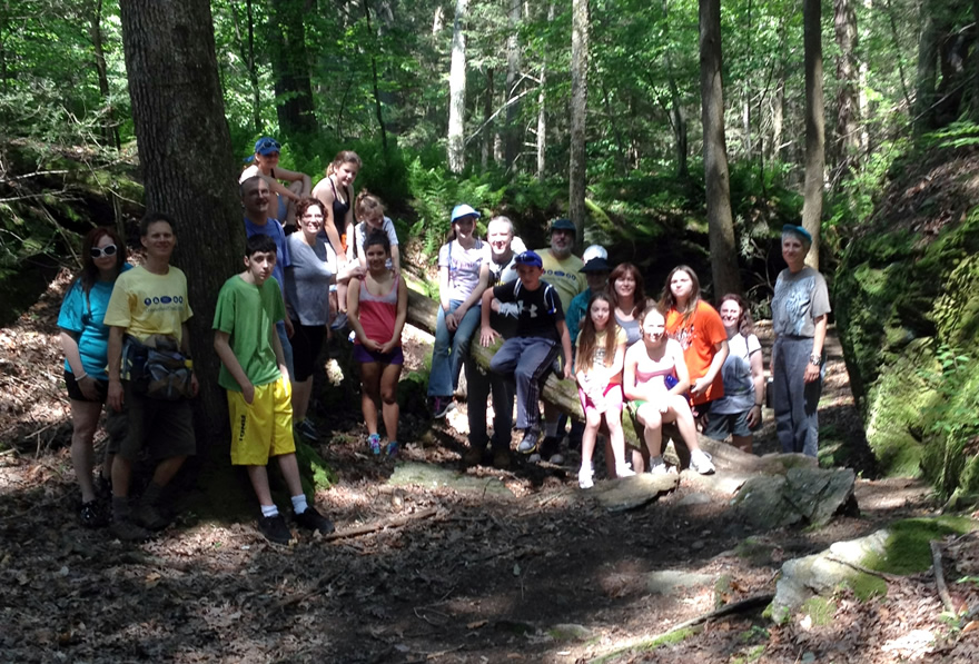 HIking Group At Start of Crevasse