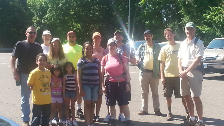 gathering for the hike