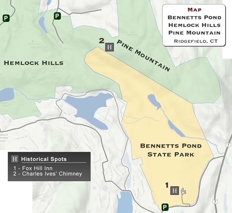 Bennets Pond Area Map