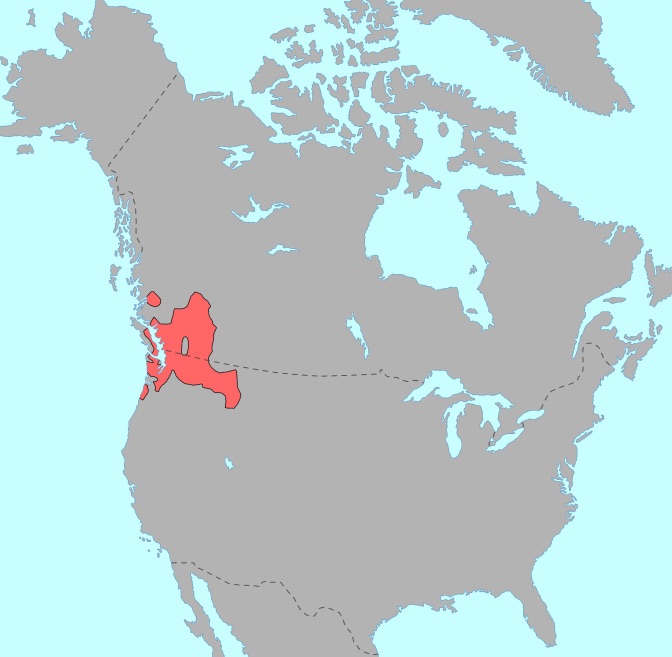 Map of Salishan languages