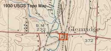 Glenridge Road Historical Map