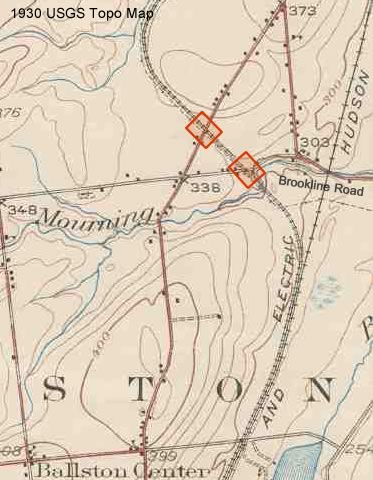 Route 50/Brookline Road Historical Map