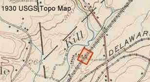 Rustic Bridge Road Historical Map