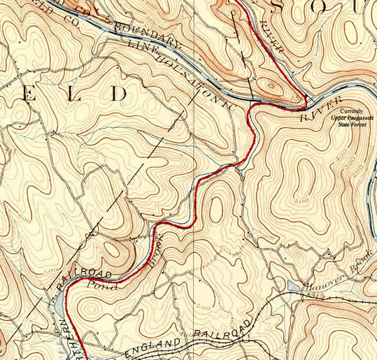 Shepaug RR Historical Map