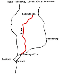 Shepaug Railroad Map