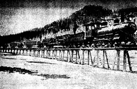 Mountain Mills trestle remnants