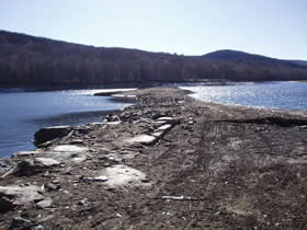 Mountain Mills  embankment remnants