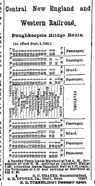 RR Timetable