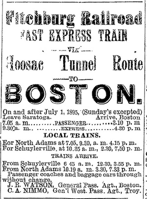 Fitchburg RR Timetable